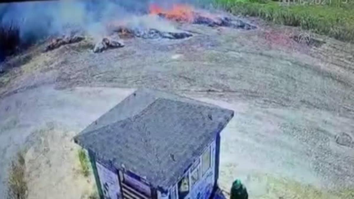 Ormanlık alanda çıkan yangına sebep olduğu iddia edilen kişi gözaltına alındı