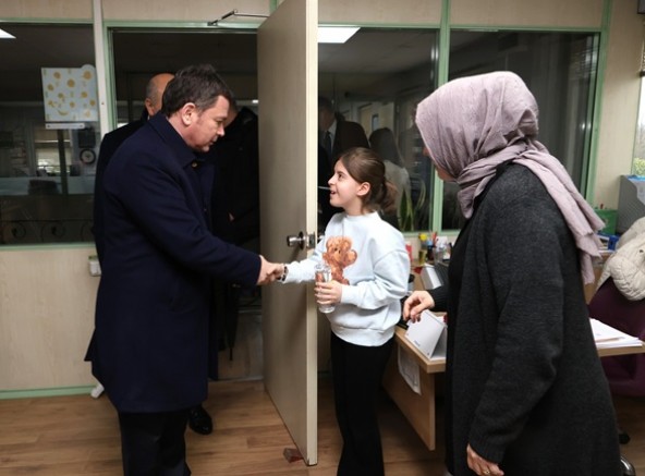 Osmangazi Belediyesi'nde bayramlaşma geleneği bu bayramda sürdürüldü