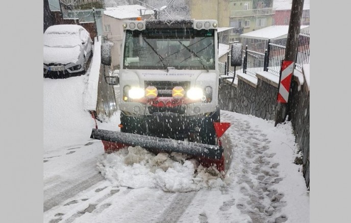 Osmangazi’nin Yüksek Kesimlerinde Kar Mesaisi