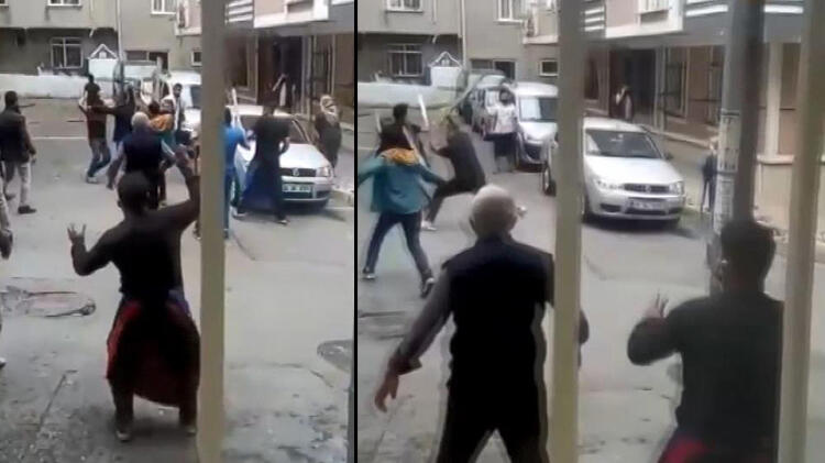 Pazarcılarla yabancı uyruklu kişiler birbirine girdi!