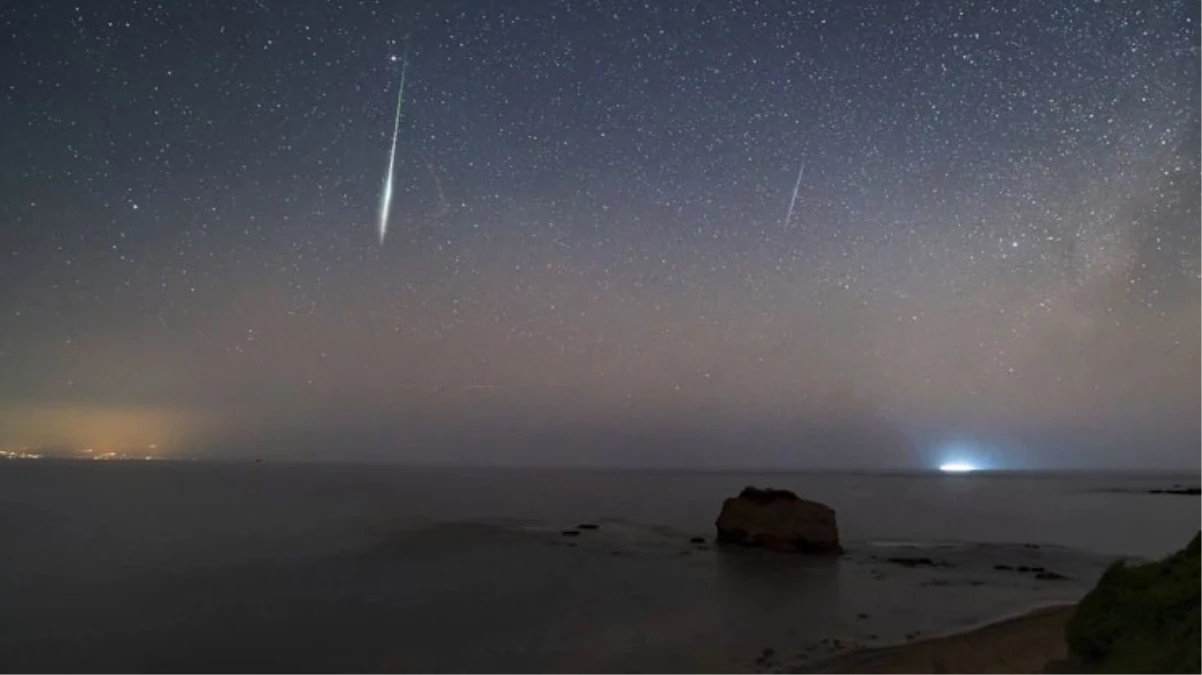 Perseid Göktaşı Yağmuru görsel şölen oluşturdu! Son saniyedeki ateş topu görülmeye değer