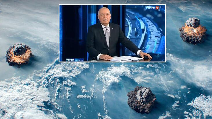 Rus devlet televizyonu Batı'yı nükleer yıkımla tehdit etti!