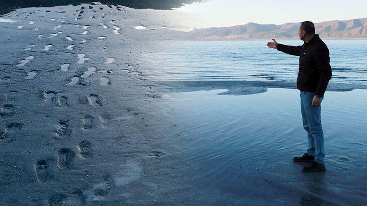 Salda Gölü'nde korkutan manzara! 30 metre çekildi