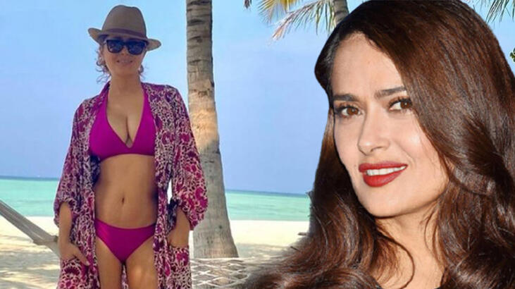 Salma Hayek'ten 2020'ye veda pozu