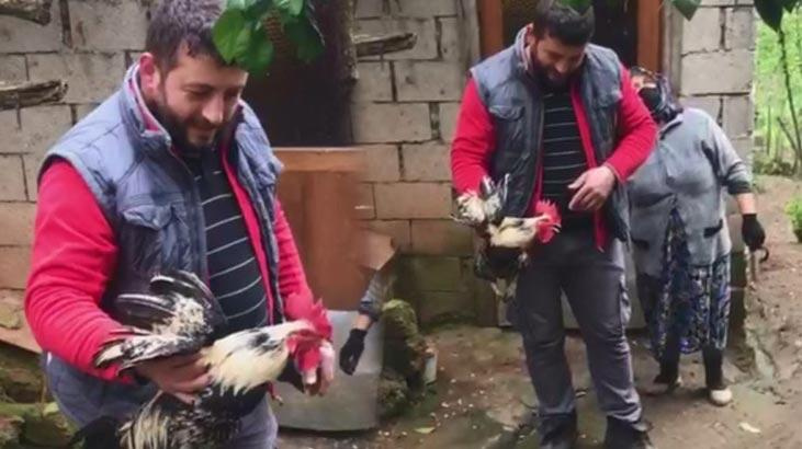 Şaşkınlık yaratan olay! Horozu kesecekken...