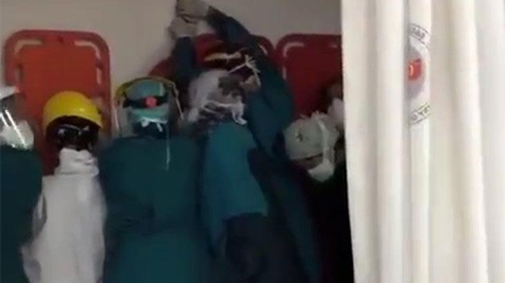 Sedyeleri barikat yaptılar