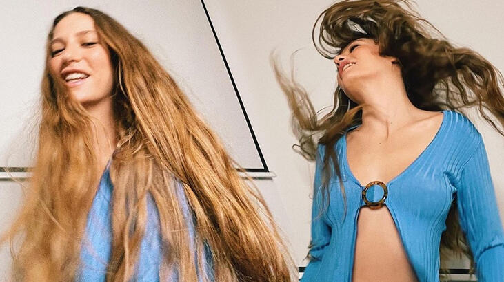 Serenay Sarıkaya'dan dolunay dansı