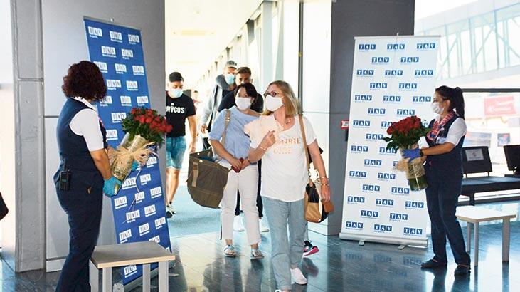 Sezonun ilk Alman  turistleri Bodrum’da