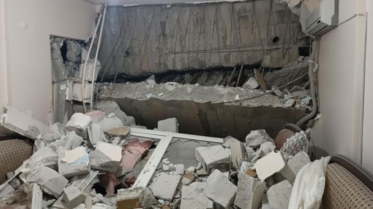 Sitenin istinat duvarı çöktü! 1 kişi yaralandı, 32 daire tahliye edildi