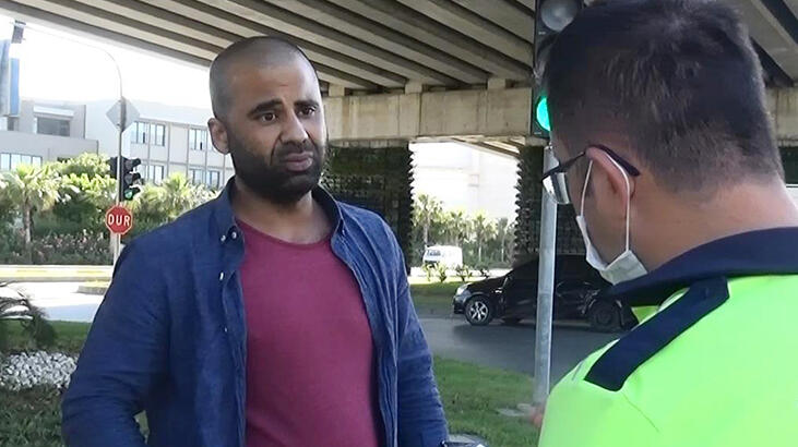 Antalya'da Polis gelince 'gazeteciyim' dedi ama...