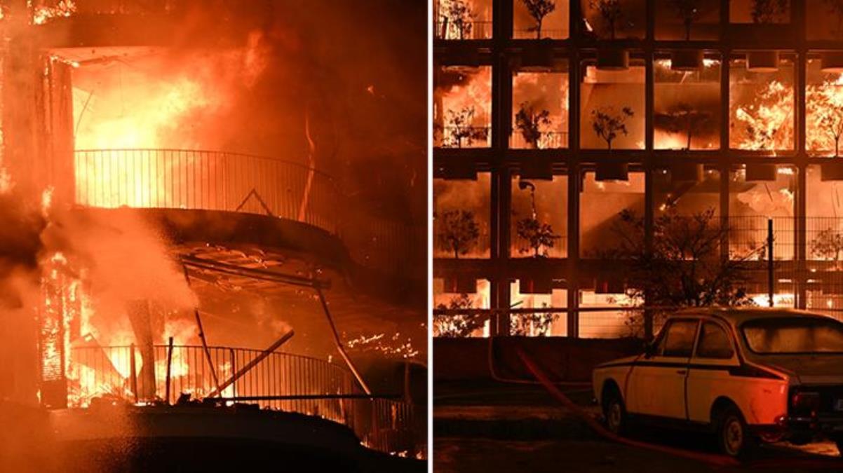 İzmir'de Folkart Sitesi'nde büyük yangın! Alevler tüm şehri aydınlattı