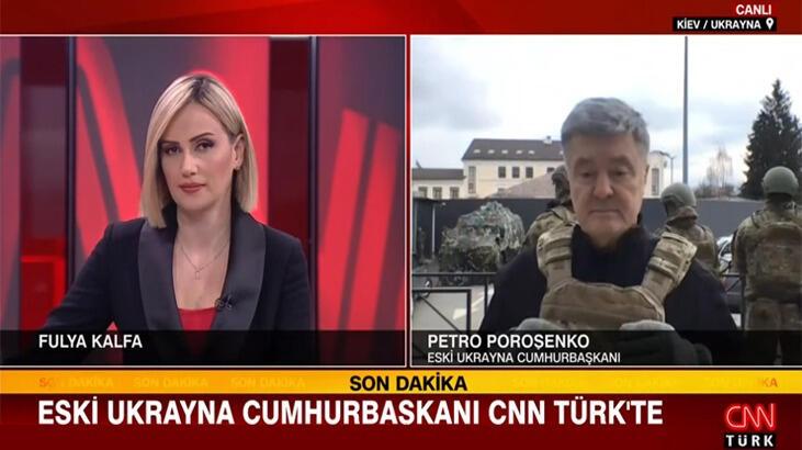 Poroşenko'dan CNN Türk canlı yayınında NATO'ya hayati çağrı