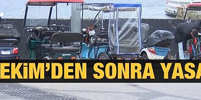 Adalar'da akülü araç tartışması! 5 Ekim'den sonra yasak