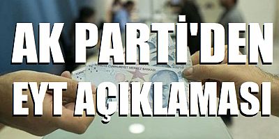 AK Parti'den EYT açıklaması