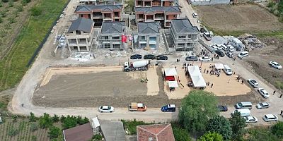 Aksungur Spor Tesisi için ilk harç döküldü