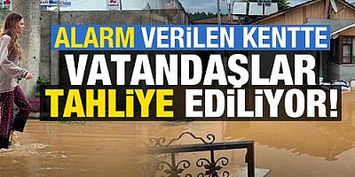 Alarm verilen kentte vatandaşlar tahliye ediliyor!