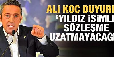 Ali Koç: Berke Özer'le sözleşme uzatmayacağız