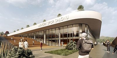 Atatürk Spor Salonu hızla yükseliyor