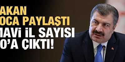 Bakan Koca paylaştı! Mavi il sayısı 10'a çıktı