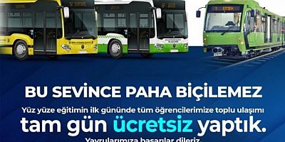 Başkan Aktaş duyurdu! 6 Eylül'de ulaşım öğrencilere ücretsiz
