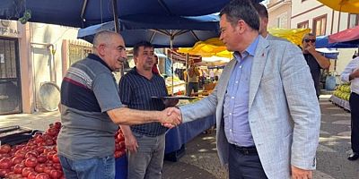 Başkan Aydın, Muradiye Pazarı'nda esnaf ve vatandaşla buluştu