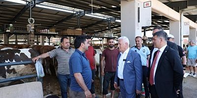 Başkan Bozbey'den Kurban Pazarı'na ziyaret