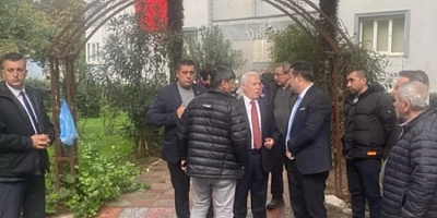 Başkan Bozbey'den şehit binbaşının ailesine ziyaret