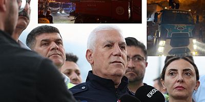 Başkan Bozbey’den yangın bölgesine ziyaret