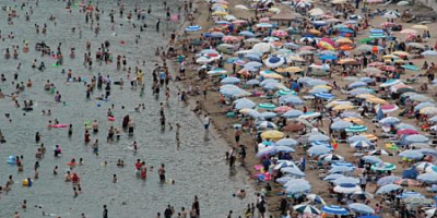 Bir günde nüfusun 10 katı kadar turist geldi