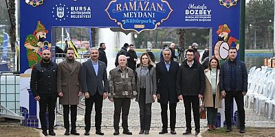 Bursa Atıcılar'da 1500 kişilik iftar sofrası