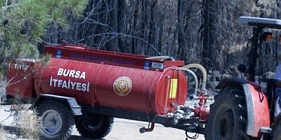 Bursa Büyükşehir tankerleri ile orman yangınlarına anında müdahale