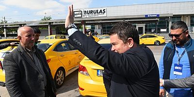 Bursa'da Başkan Aydın taksici esnafı ile kahvaltı yaptı