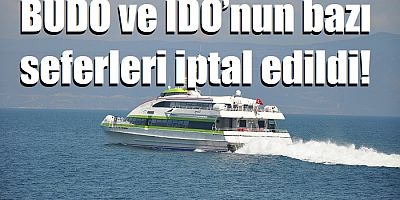 Bursa'da bazı feribot seferleri iptal edildi