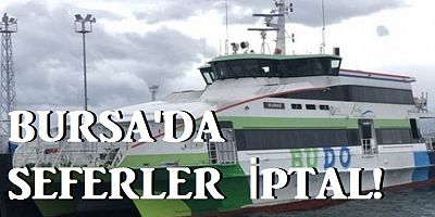 Bursa'da bazı feribot seferleri iptal edildi