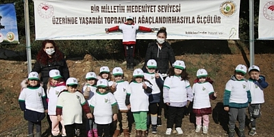 Bursa'da binlerce fidan toprakla buluştu