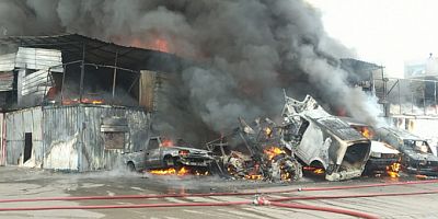 Bursa'da büyük yangın! Dumanlar gökyüzünü kapladı