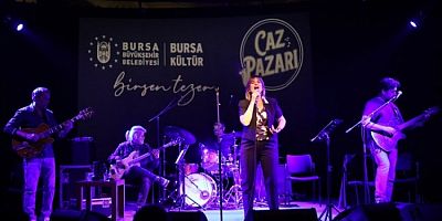 Bursa'da Caz Pazarı rüzgarı Birsen Tezer'le esti
