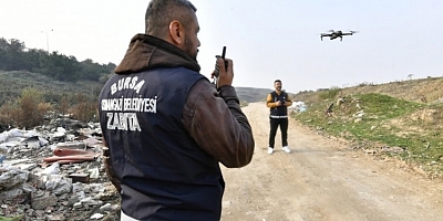 Bursa'da çevreye moloz dökenlerin suçüstü yakalandığı anlar kamerada