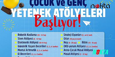 Bursa'da Çocuk ve Genç Yetenek Atölyeleri başlıyor