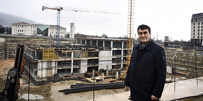 Bursa'da dev proje yağmur ve kara rağmen hız kesmiyor