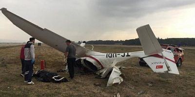 Bursa'da düşen eğitim uçağından sonra bu gönderi tüyleri ürpertti