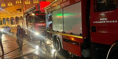 Bursa'da gece yarısı feci yangın: 1 ağır yaralı