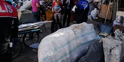 Bursa'da hurdacılara çalıntı mazgal denetimi