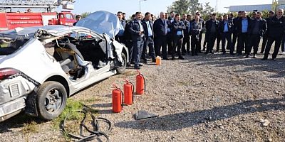 Bursa'da huzurevinde deprem ve yangın tatbikatı