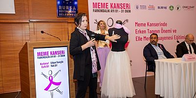 Bursa'da 'Korkma! Fark Et! Erken Tanıyla Yok Et!' sloganıyla farkındalık eğitimi düzenledi