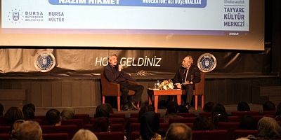 Bursa'da Mavi Gözlü Dev Nâzım Hikmet' film gösterimi yapıldı