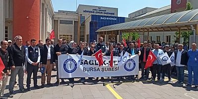 Bursa'da siyah önlüklü tepki!