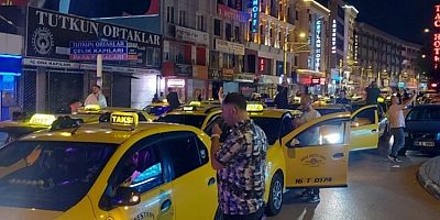 Bursa'da taksiciler kontak kapattı