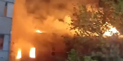 Bursa'da tekstil fabrikası alev alev yandı