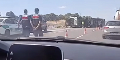 Bursa'da tır kazası!